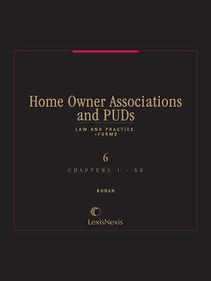 cover image of Home Owner Associations and Planned Unit Developments Law and Practice